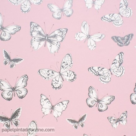 Papel pintado mariposas 954